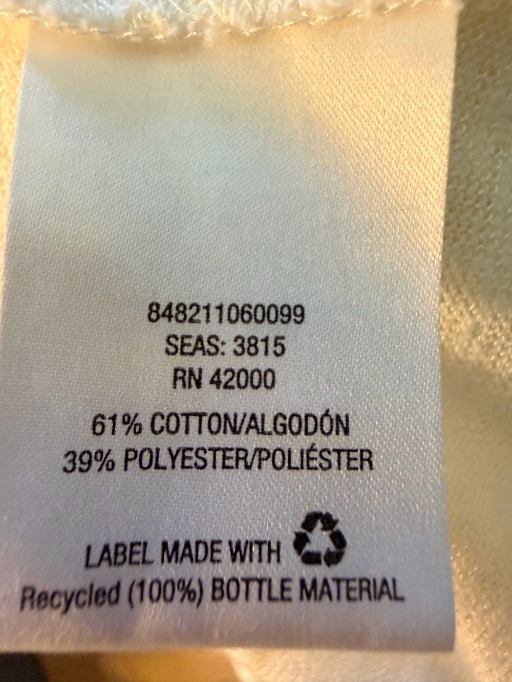 attention Cream Scoop Neck Short Sleeve Top - Picture 4 of 4